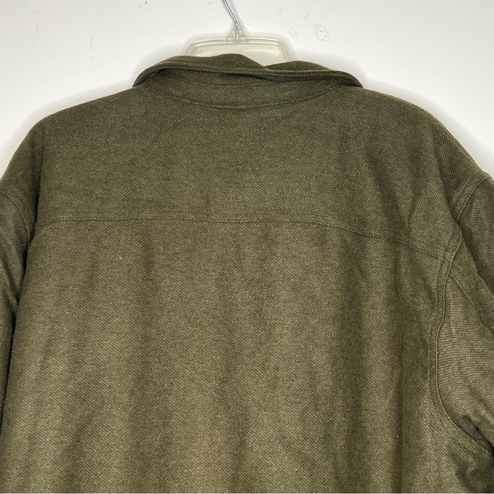 Everlane ReNew Fleece Lined Overshirt XXL Green Heavyweight Jacket NWT - Picture 11 of 12